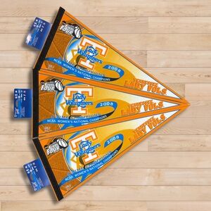 Lot of 3 Tennessee Lady Vols 2008 NCAA Champs Pennants Final Four WinCraft NOS